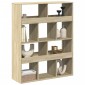 vidaXL Βιβλιοθήκη/Διαχωριστικό Χώρου Δρυς 100x33x125,5 εκ. Επεξ. Ξύλο