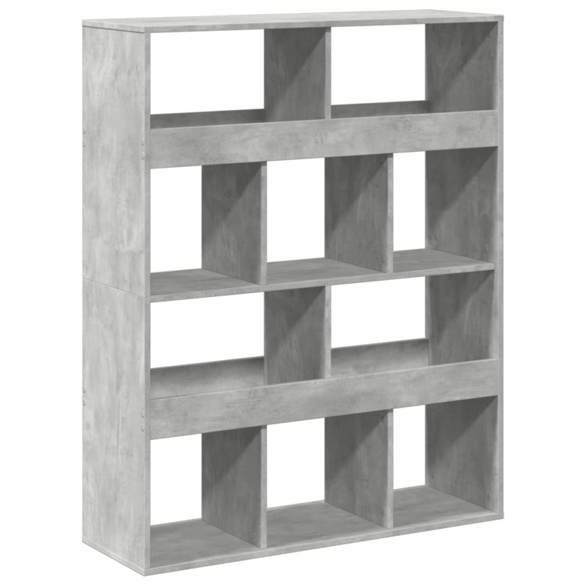 vidaXL Βιβλιοθήκη/Διαχωριστικό Χώρου Γκρι 100x33x125,5 εκ. Επεξ. Ξύλο