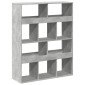 vidaXL Βιβλιοθήκη/Διαχωριστικό Χώρου Γκρι 100x33x125,5 εκ. Επεξ. Ξύλο