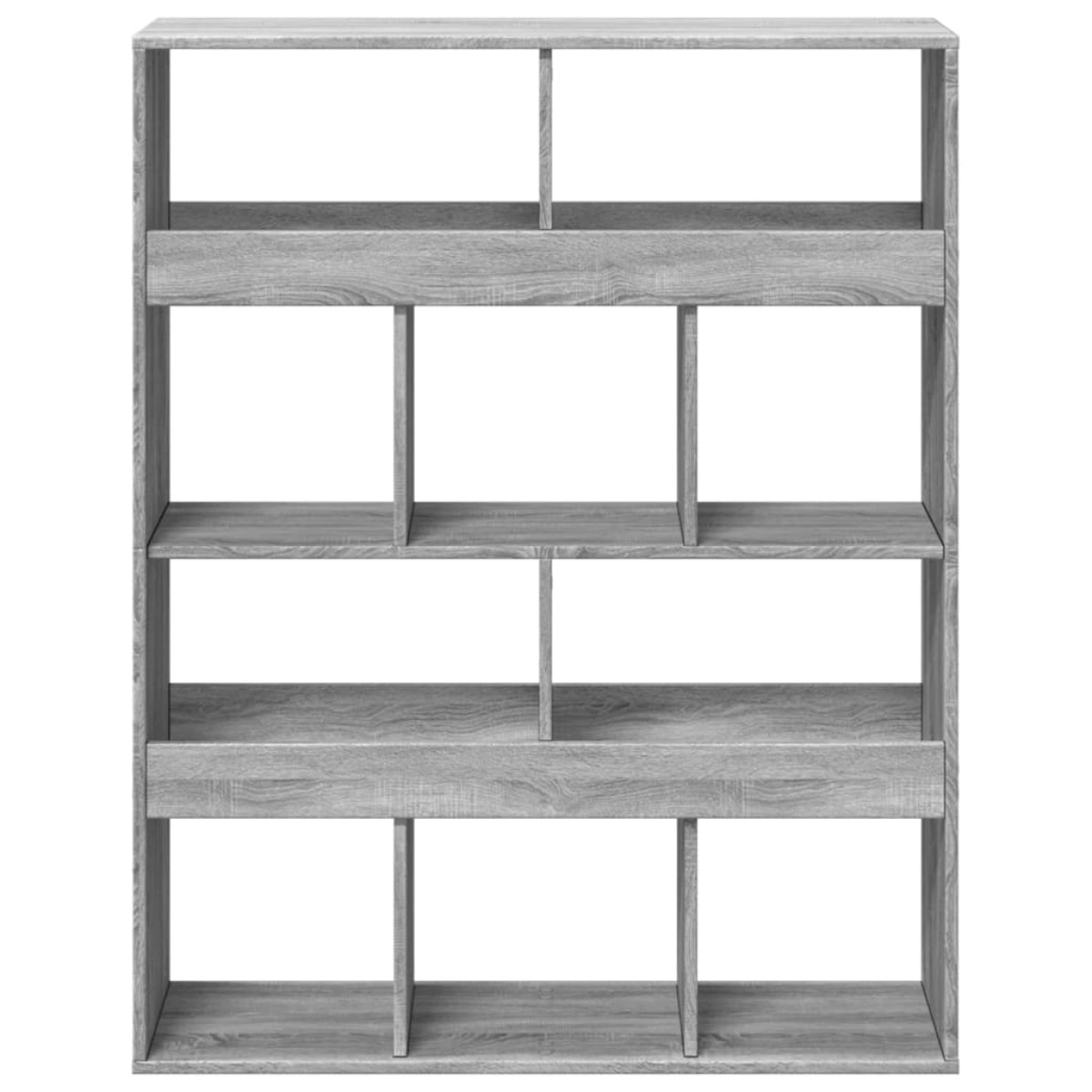 vidaXL Βιβλιοθήκη/Διαχωριστικό Χώρου Γκρι 100x33x125,5 εκ. Επεξ. Ξύλο