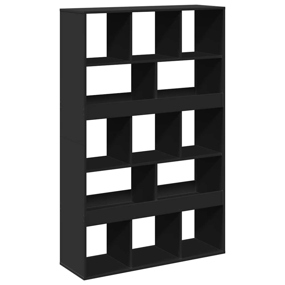 vidaXL Βιβλιοθήκη/Διαχωριστικό Χώρου Μαύρη 100x33x156,5 εκ. Επεξ. Ξύλο