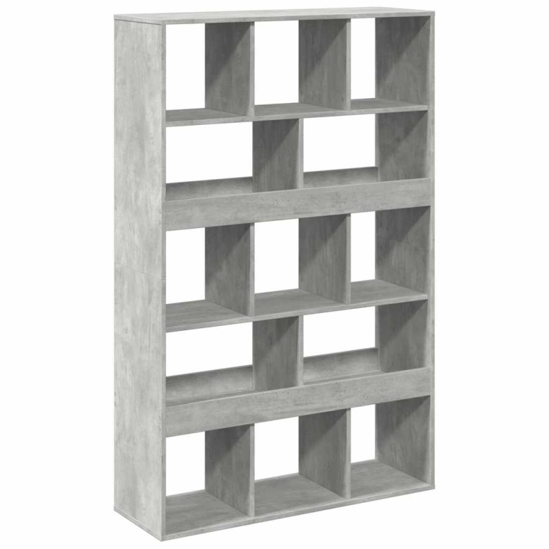 vidaXL Βιβλιοθήκη/Διαχωριστικό Χώρου Γκρι 100x33x156,5 εκ. Επεξ. Ξύλο