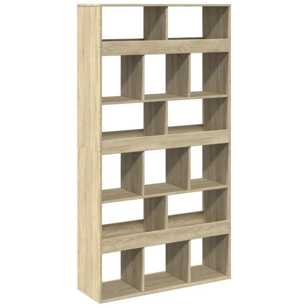vidaXL Βιβλιοθήκη/Διαχωριστικό Χώρου Δρυς 100x33x187,5 εκ. Επεξ. Ξύλο