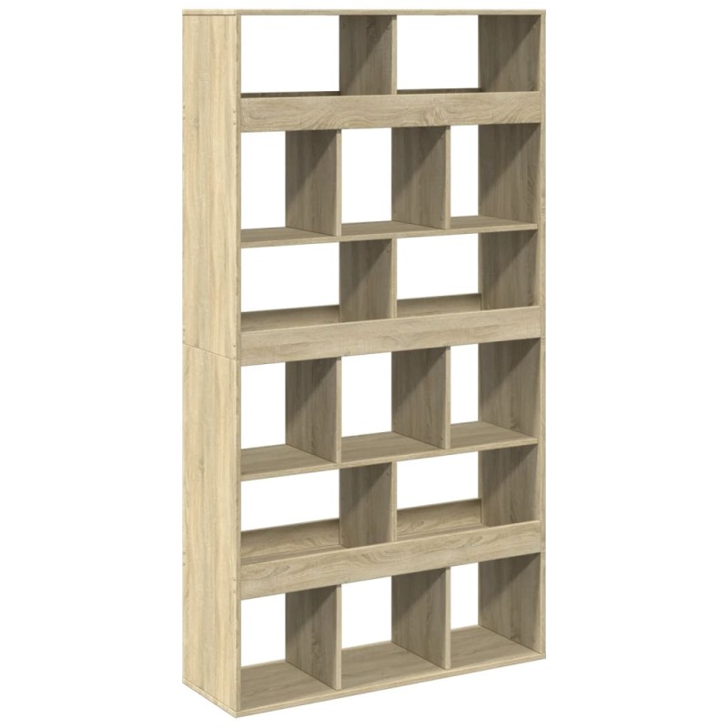 vidaXL Βιβλιοθήκη/Διαχωριστικό Χώρου Δρυς 100x33x187,5 εκ. Επεξ. Ξύλο