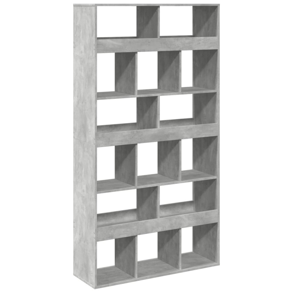 vidaXL Βιβλιοθήκη/Διαχωριστικό Χώρου Γκρι 100x33x187,5 εκ. Επεξ. Ξύλο