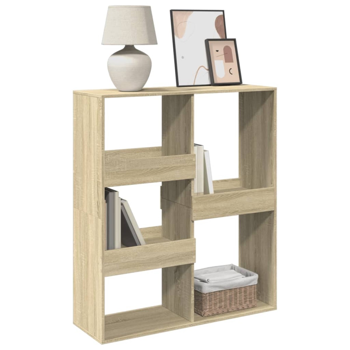 vidaXL Βιβλιοθήκη/Διαχωριστικό Χώρου Δρυς 100x33x115 εκ. Επεξ. Ξύλο