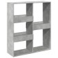 vidaXL Βιβλιοθήκη/Διαχωριστικό Χώρου Γκρι 100x33x115 εκ. Επεξ. Ξύλο