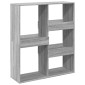 vidaXL Βιβλιοθήκη/Διαχωριστικό Χώρου Γκρι 100x33x115 εκ. Επεξ. Ξύλο