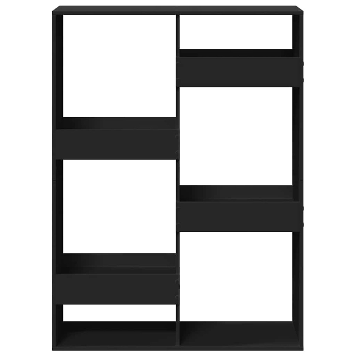 vidaXL Βιβλιοθήκη/Διαχωριστικό Χώρου Μαύρη 100x33x135 εκ. Επεξ. Ξύλο