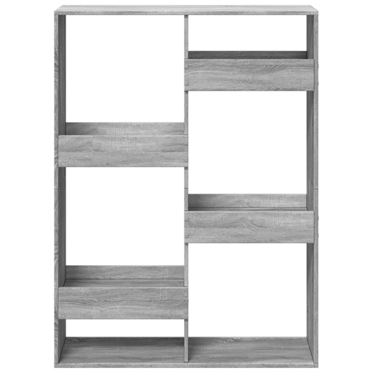 vidaXL Βιβλιοθήκη/Διαχωριστικό Χώρου Γκρι 100x33x135 εκ. Επεξ. Ξύλο