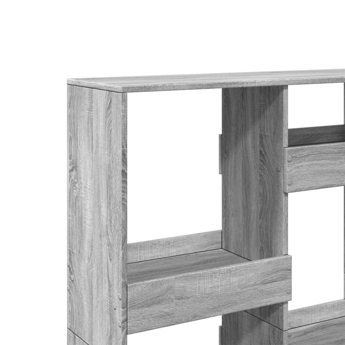 vidaXL Βιβλιοθήκη/Διαχωριστικό Χώρου Γκρι 100x33x135 εκ. Επεξ. Ξύλο