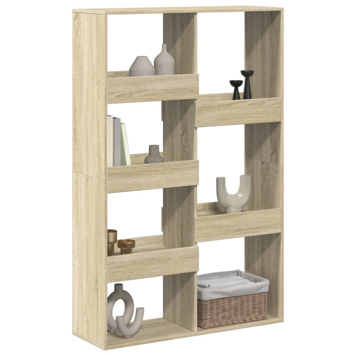 vidaXL Βιβλιοθήκη/Διαχωριστικό Χώρου Δρυς 100x33x155,5 εκ. Επεξ. Ξύλο