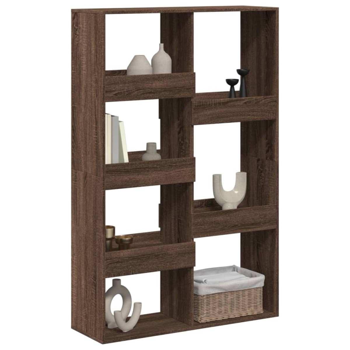 vidaXL Βιβλιοθήκη/Διαχωριστικό Χώρου Δρυς 100x33x155,5 εκ. Επεξ. Ξύλο