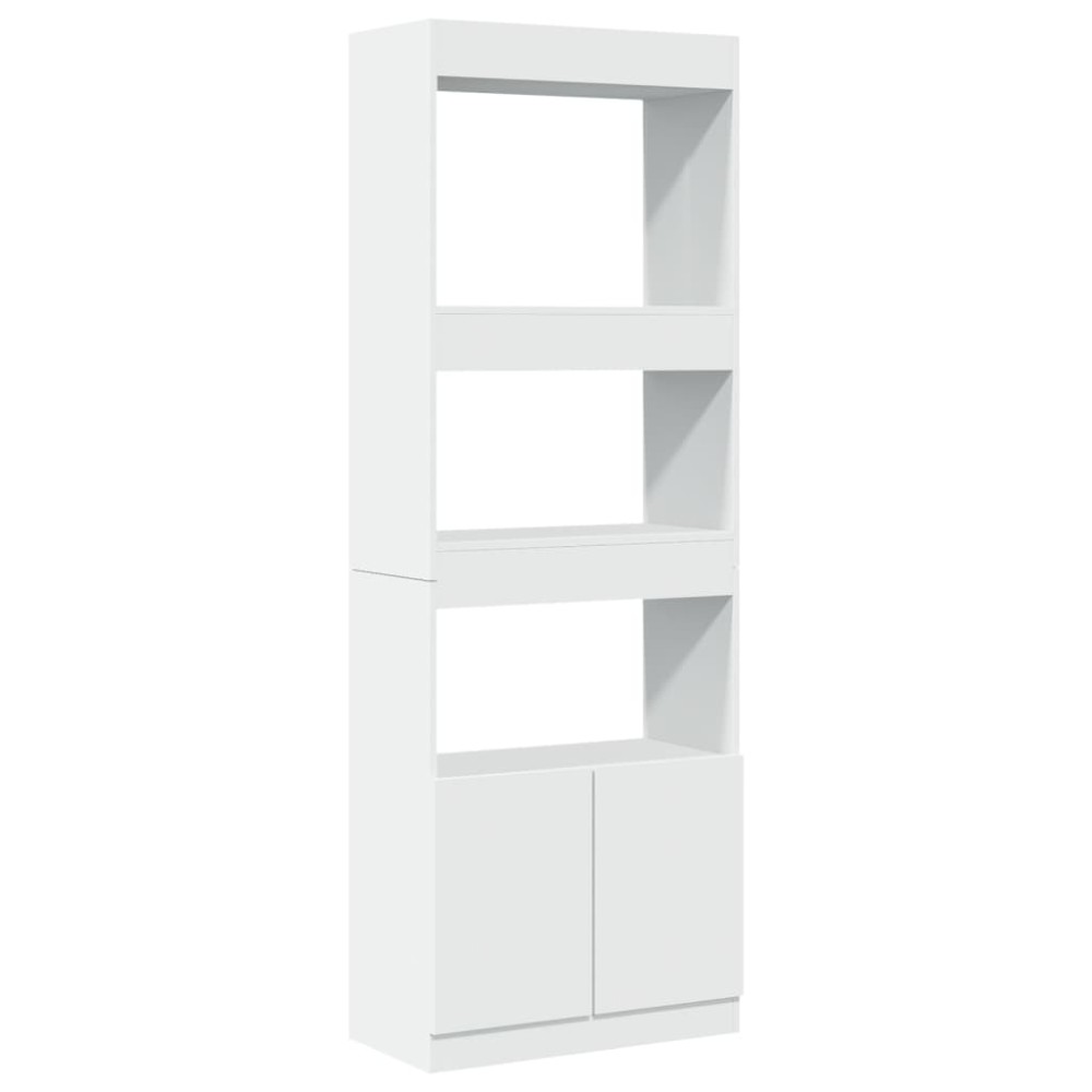vidaXL Ντουλάπι Λευκό 63x33x180 εκ. από Επεξεργασμένο Ξύλο