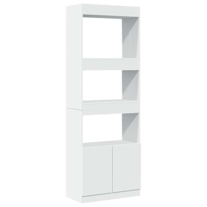 vidaXL Ντουλάπι Λευκό 63x33x180 εκ. από Επεξεργασμένο Ξύλο