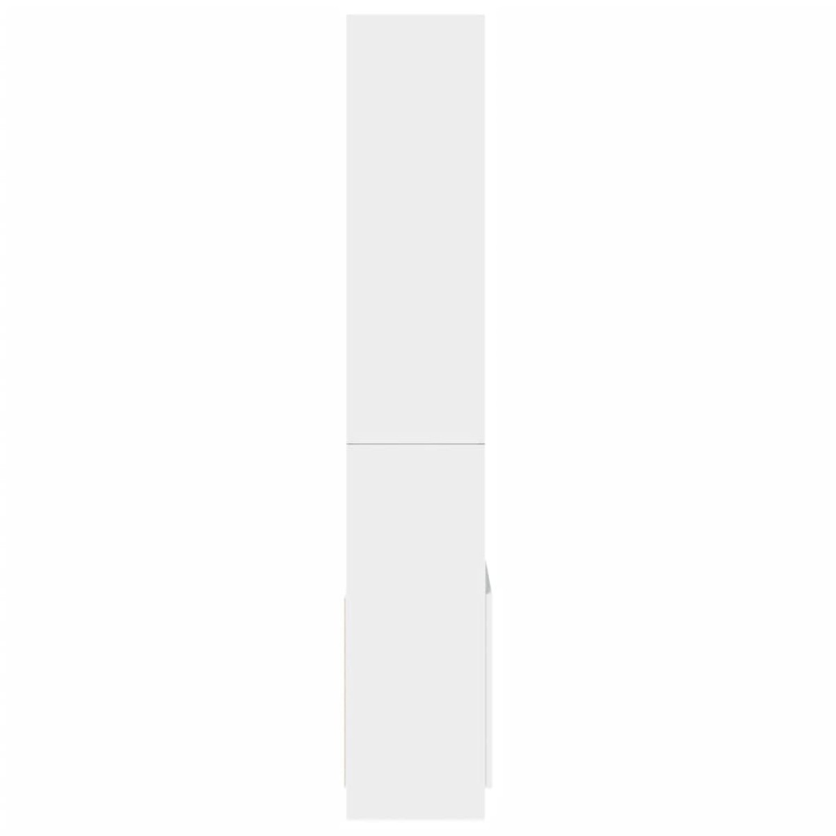 vidaXL Ντουλάπι Λευκό 63x33x180 εκ. από Επεξεργασμένο Ξύλο