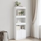 vidaXL Ντουλάπι Λευκό 63x33x180 εκ. από Επεξεργασμένο Ξύλο