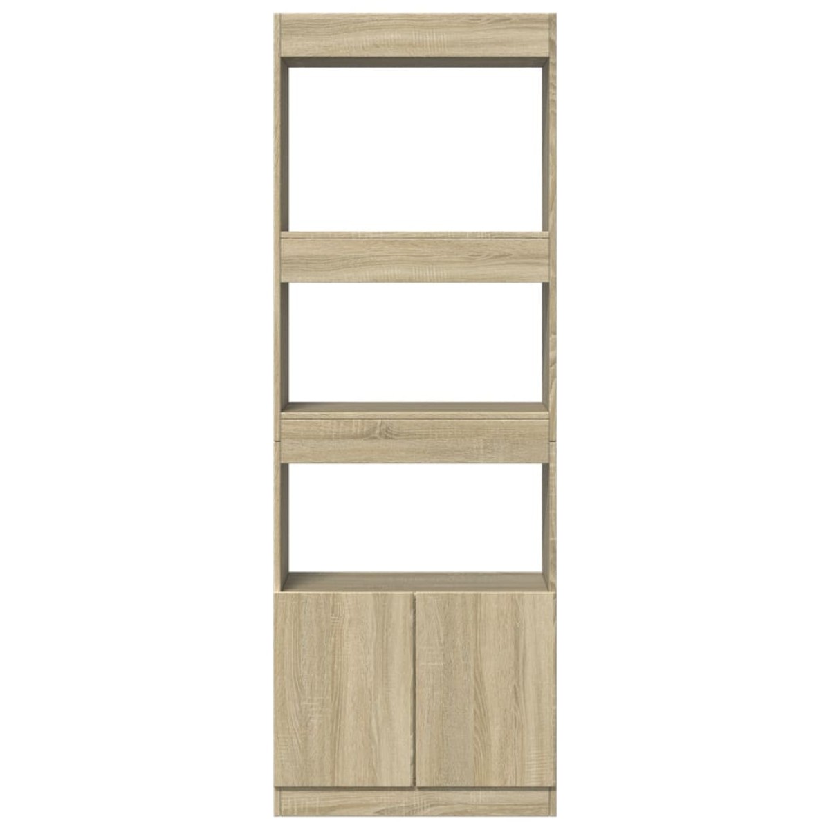 vidaXL Ντουλάπι Sonoma Δρυς 63x33x180 εκ. από Επεξεργασμένο Ξύλο