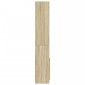 vidaXL Ντουλάπι Sonoma Δρυς 63x33x180 εκ. από Επεξεργασμένο Ξύλο