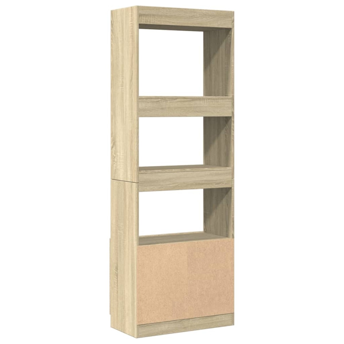 vidaXL Ντουλάπι Sonoma Δρυς 63x33x180 εκ. από Επεξεργασμένο Ξύλο