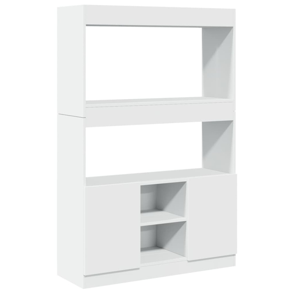 vidaXL Ντουλάπι Λευκό 92x33x140 εκ. από Επεξεργασμένο Ξύλο