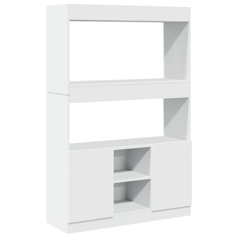 vidaXL Ντουλάπι Λευκό 92x33x140 εκ. από Επεξεργασμένο Ξύλο