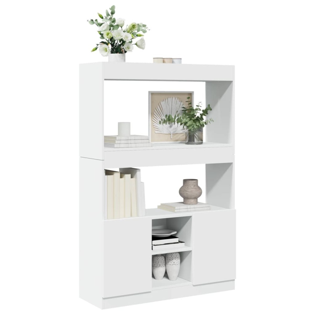 vidaXL Ντουλάπι Λευκό 92x33x140 εκ. από Επεξεργασμένο Ξύλο