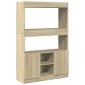 vidaXL Ντουλάπι Sonoma δρυς 92x33x140 εκ. από Επεξεργασμένο Ξύλο