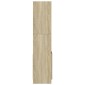 vidaXL Ντουλάπι Sonoma δρυς 92x33x140 εκ. από Επεξεργασμένο Ξύλο