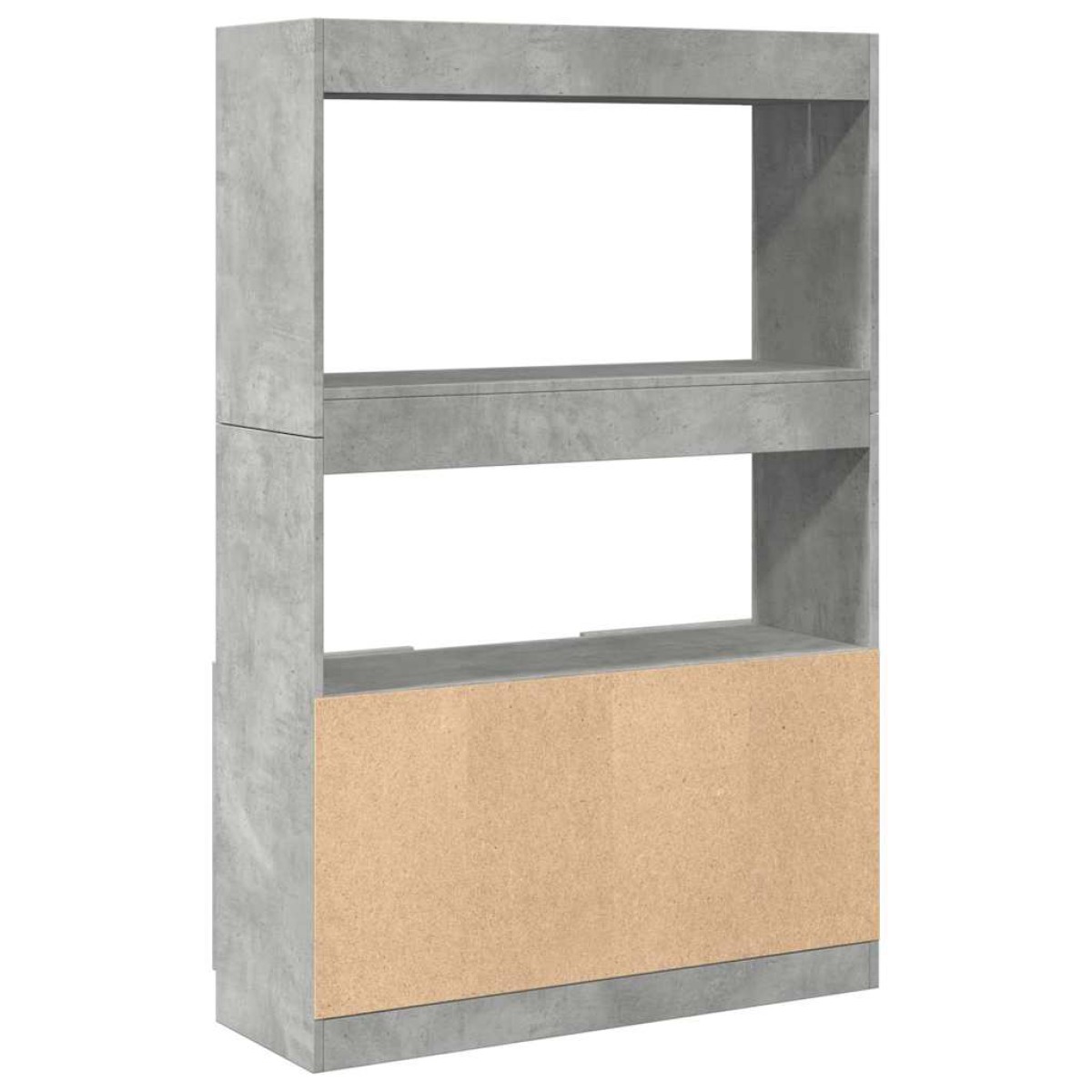 vidaXL Ντουλάπι Γκρι Σκυρ. 92x33x140 εκ. από Επεξεργασμένο Ξύλο
