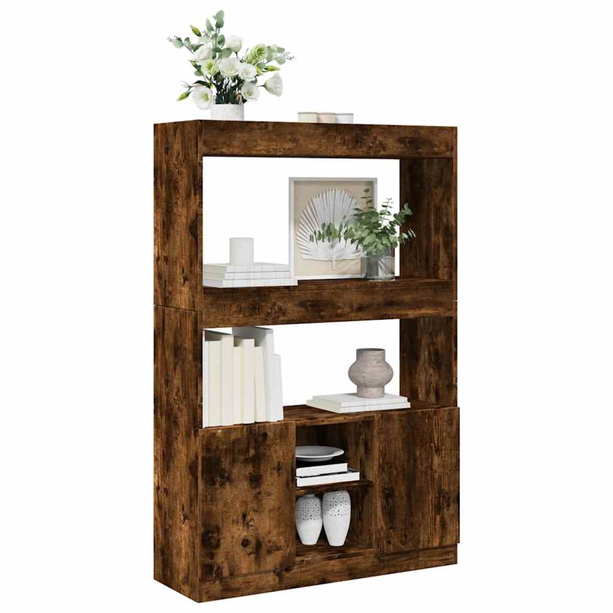 vidaXL Ντουλάπι Καπνιστή Δρυς 92x33x140 εκ. από Επεξεργασμένο Ξύλο