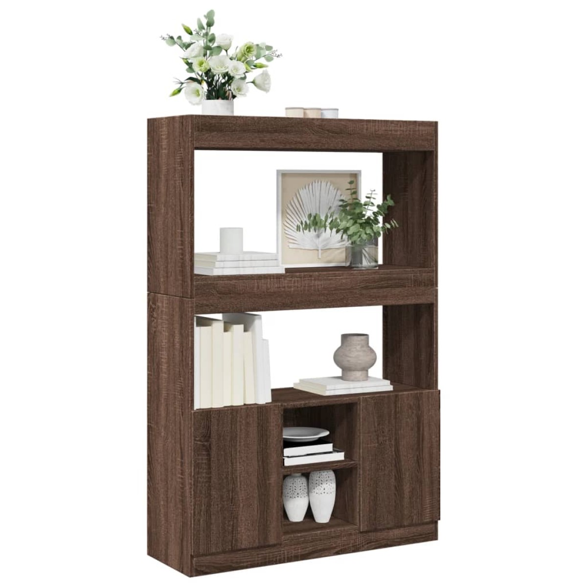 vidaXL Ντουλάπι Καφέ Δρυς 92x33x140 εκ. από Επεξεργασμένο Ξύλο