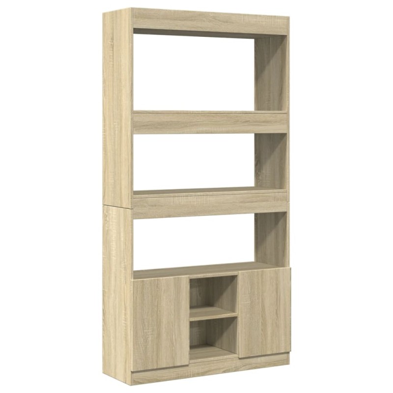 vidaXL Ντουλάπι Sonoma Δρυς 92x33x180εκ. από Επεξεργασμένο Ξύλο