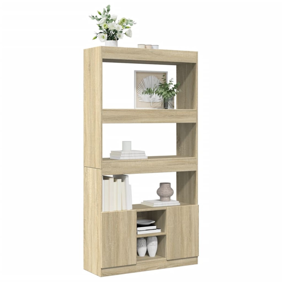 vidaXL Ντουλάπι Sonoma Δρυς 92x33x180εκ. από Επεξεργασμένο Ξύλο