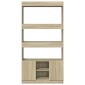 vidaXL Ντουλάπι Sonoma Δρυς 92x33x180εκ. από Επεξεργασμένο Ξύλο