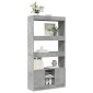 vidaXL Ντουλάπι Γκρι Σκυροδέματος 92x33x180 εκ. από Επεξεργασμένο Ξύλο