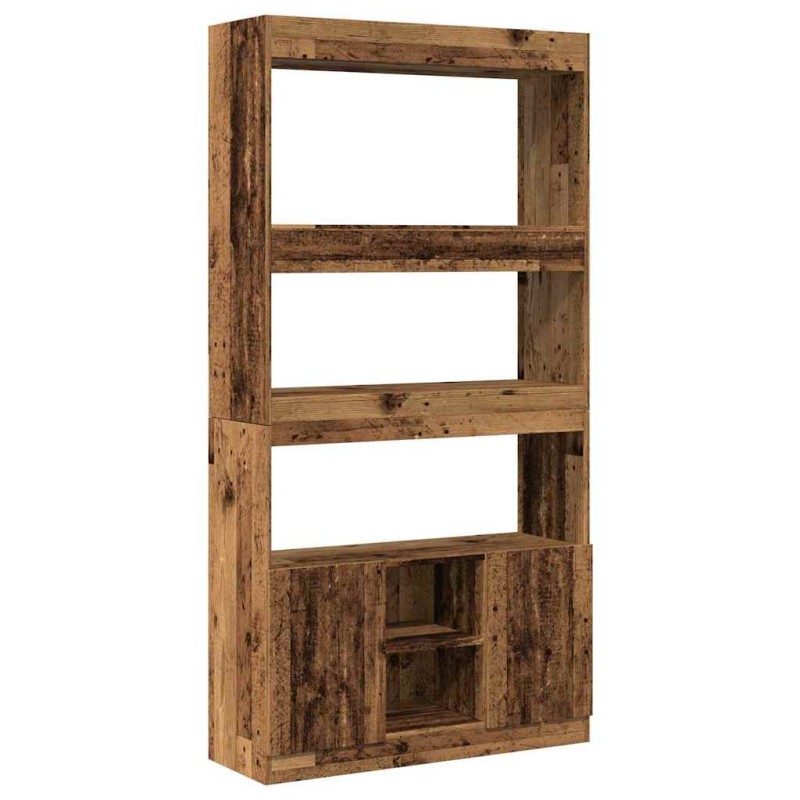 vidaXL Ντουλάπι Όψη Παλαιού Ξύλου 92x33x180 εκ. Επεξεργασμένο Ξύλο