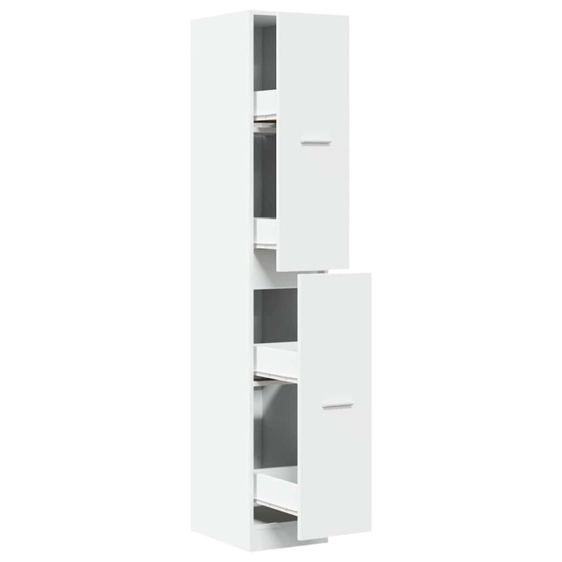 vidaXL Ντουλάπι Φαρμακείου Λευκό 30x41x174,5 εκ. από Τεχνητό Ξύλο