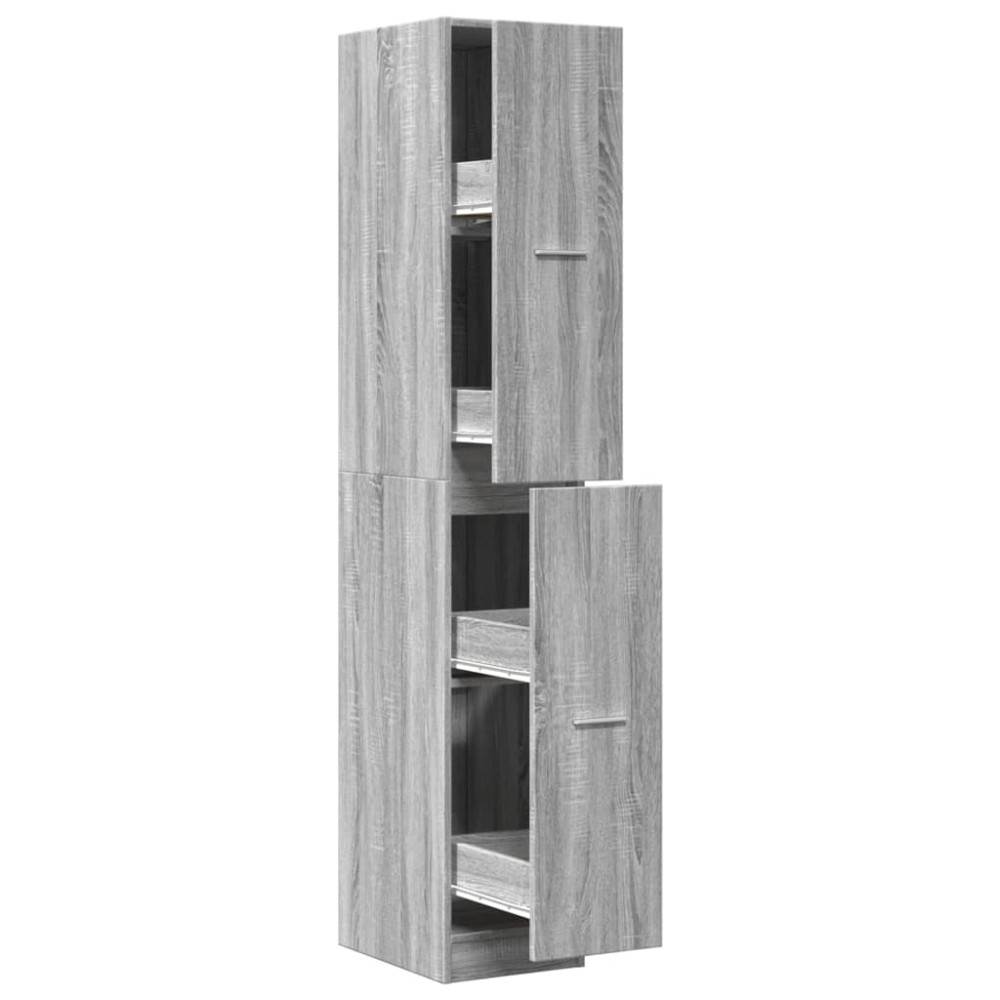vidaXL Συρταριέρα Γενικής Χρήσης Γκρι Sonoma 30x41x174,5 εκ.Επεξ. Ξύλο