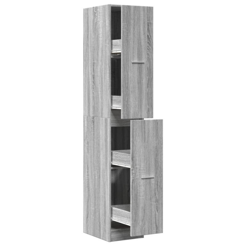 vidaXL Συρταριέρα Γενικής Χρήσης Γκρι Sonoma 30x41x174,5 εκ.Επεξ. Ξύλο