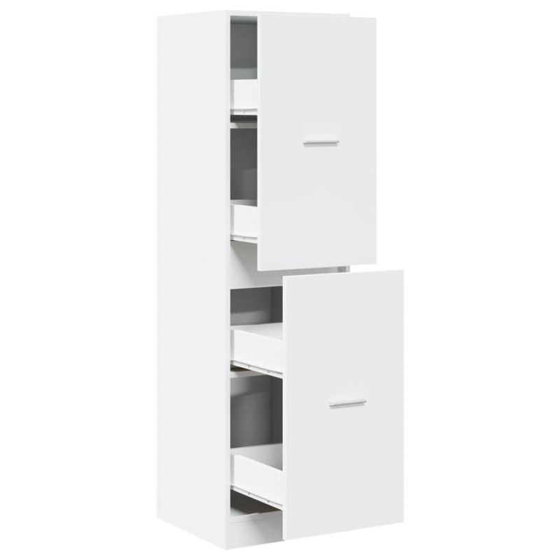 vidaXL Συρταριέρα Γενικής Χρήσης Λευκή 40 x 41 x 144,5 εκ. Επεξ. Ξύλο