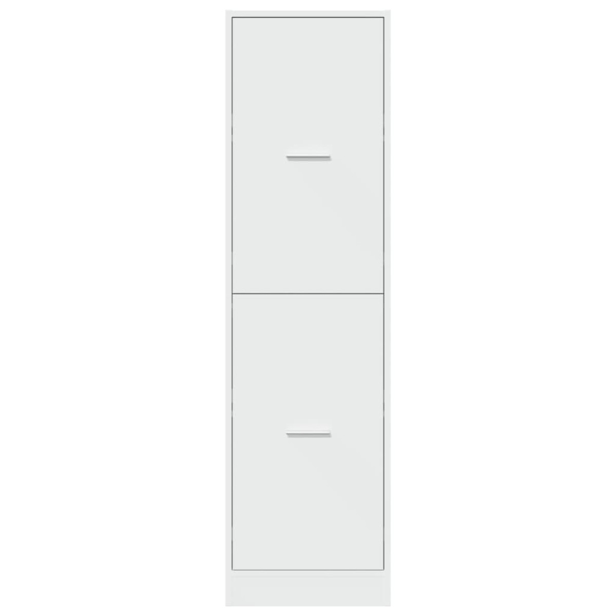 vidaXL Συρταριέρα Γενικής Χρήσης Λευκή 40 x 41 x 144,5 εκ. Επεξ. Ξύλο