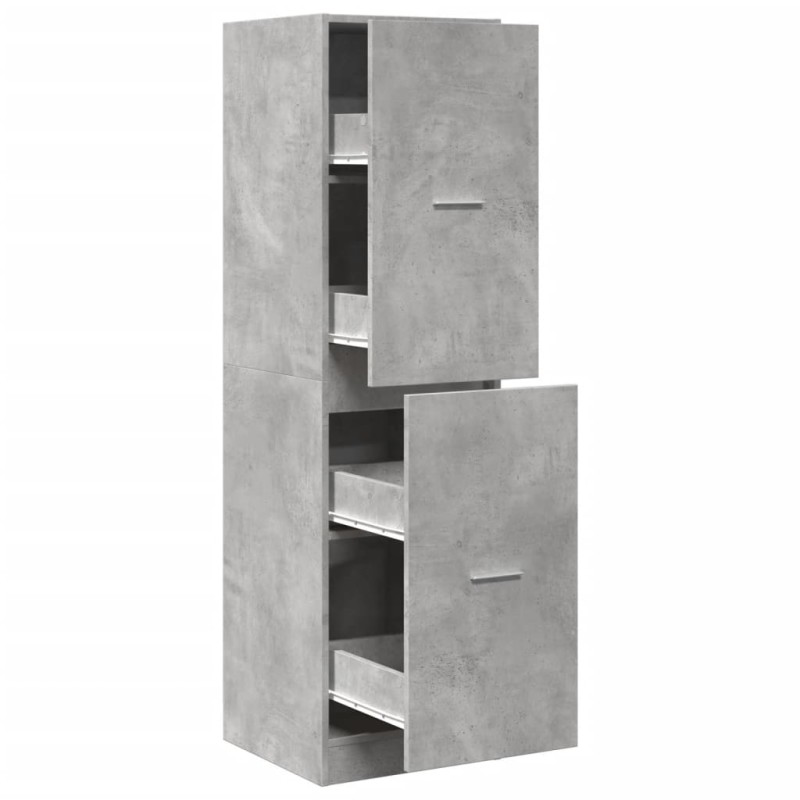vidaXL Συρταριέρα Γενικής Χρήσης Γκρι Σκυρ.40x41x144,5 εκ. Επεξ. Ξύλο