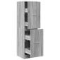 vidaXL Συρταριέρα Γενικής Χρήσης Γκρι Sonoma 40x41x144,5 εκ.Επεξ. Ξύλο