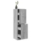 vidaXL Συρταριέρα Γενικής Χρήσης Γκρι Sonoma 40x41x144,5 εκ.Επεξ. Ξύλο
