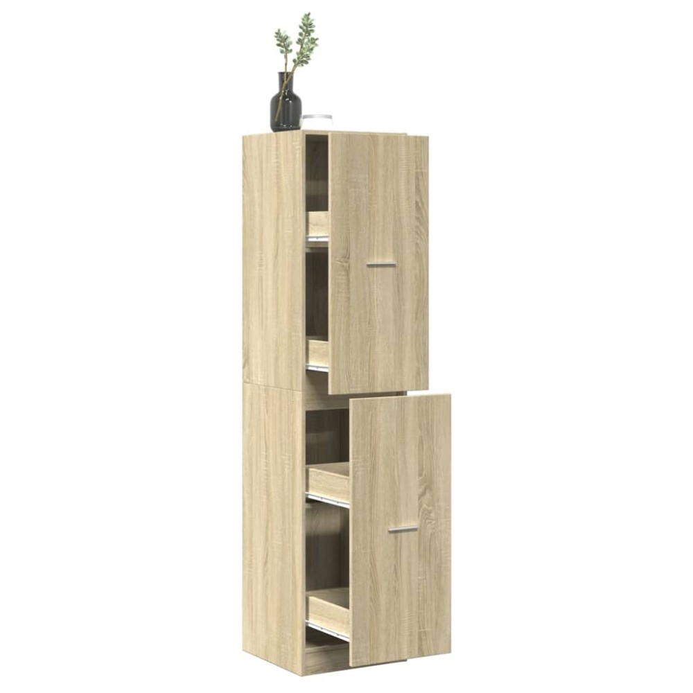 vidaXL Συρταριέρα Γενικής Χρήσης Sonoma Δρυς 30x41x174,5εκ Επεξ. Ξύλο