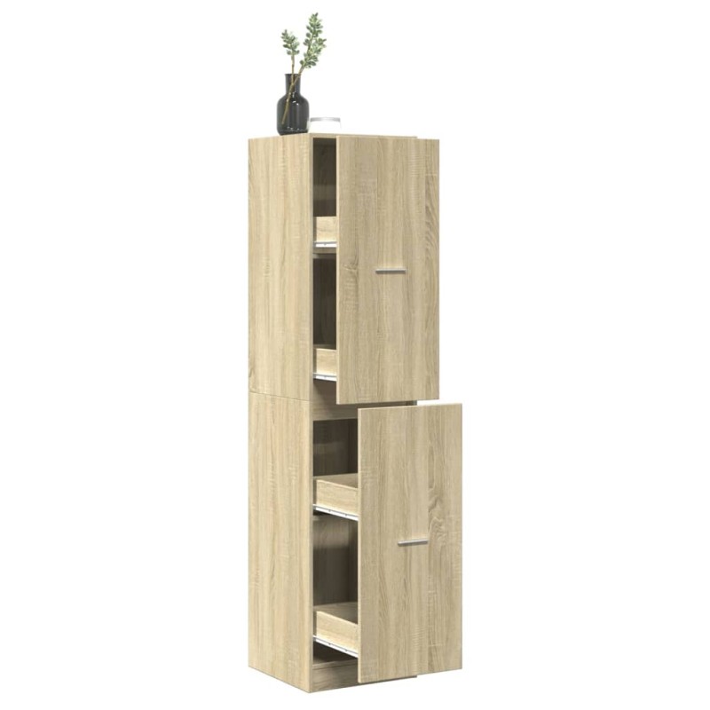 vidaXL Συρταριέρα Γενικής Χρήσης Sonoma Δρυς 30x41x174,5εκ Επεξ. Ξύλο