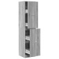 vidaXL Συρταριέρα Γενικής Χρήσης Γκρι Sonoma 40x41x174,5 εκ.Επεξ. Ξύλο
