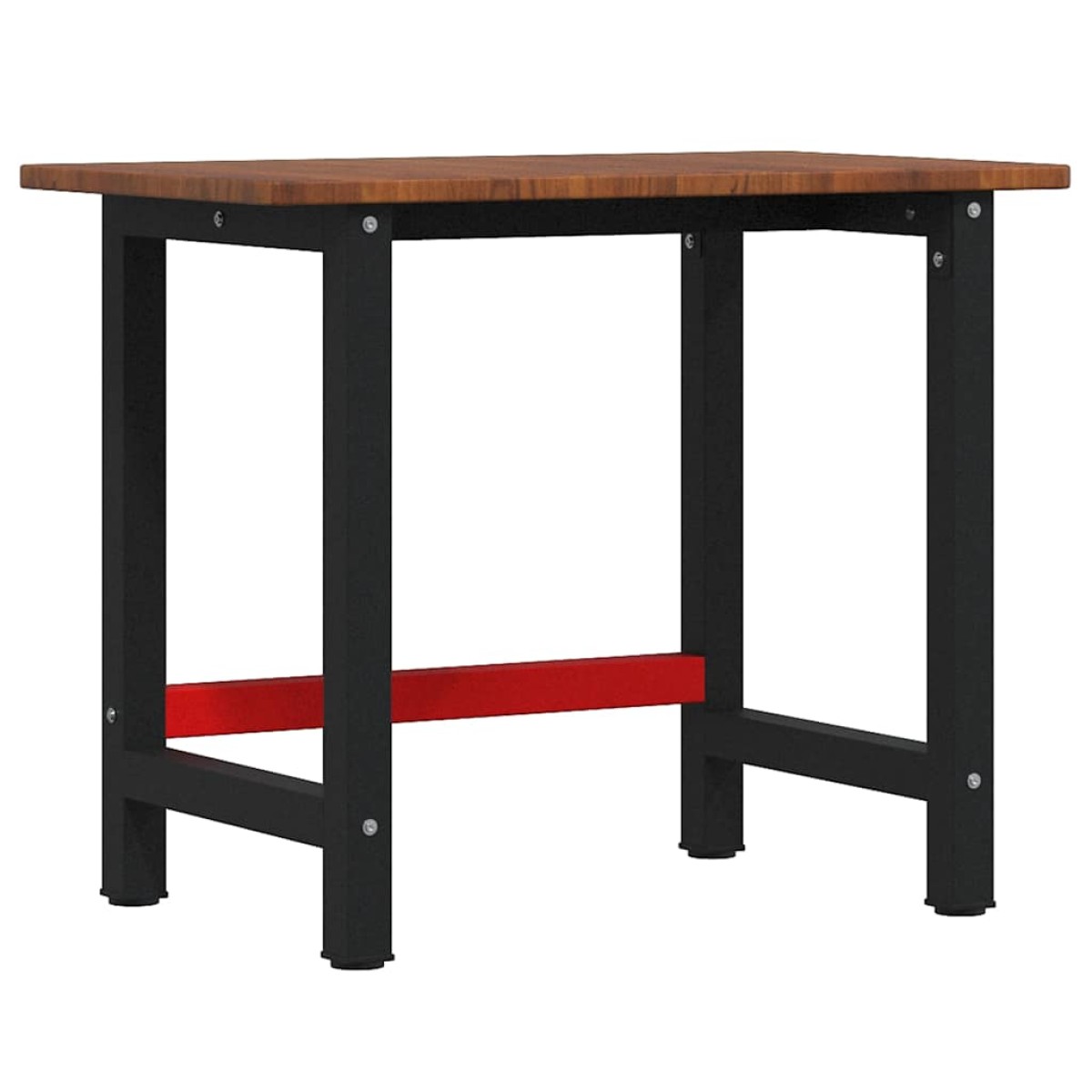 vidaXL Πάγκος Εργασίας Ορθογώνιος 100x60x81,5 εκ. από Μασίφ Ξύλο Δρυός