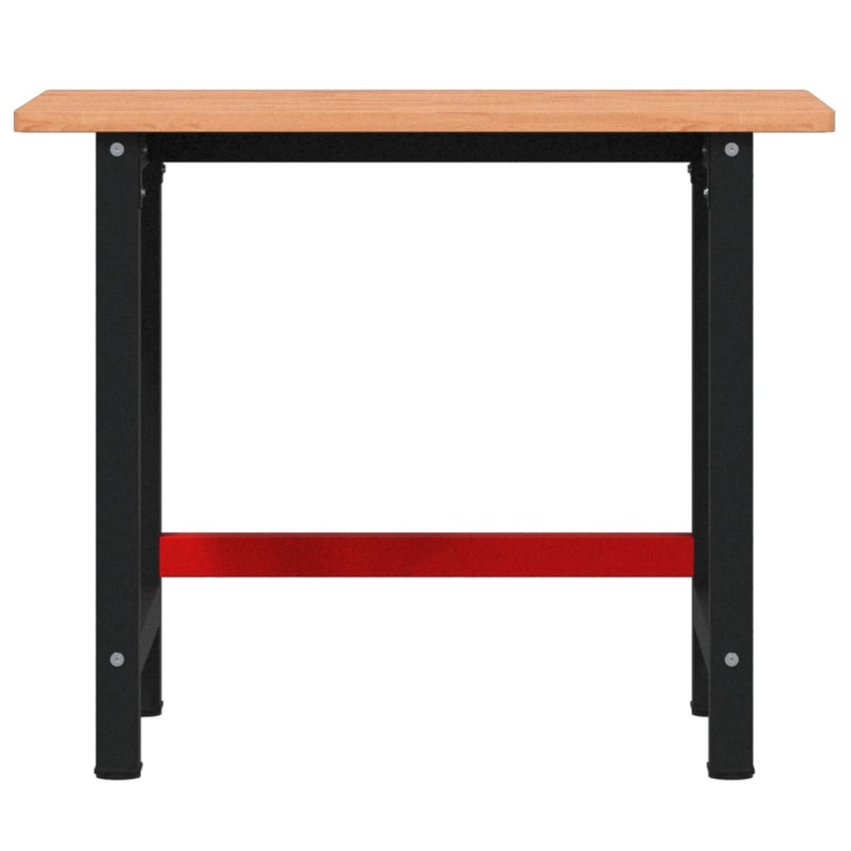 vidaXL Πάγκος Εργασίας Ορθογώνιος 100x60x81,5 εκ. από Μασίφ Ξύλο Οξιάς